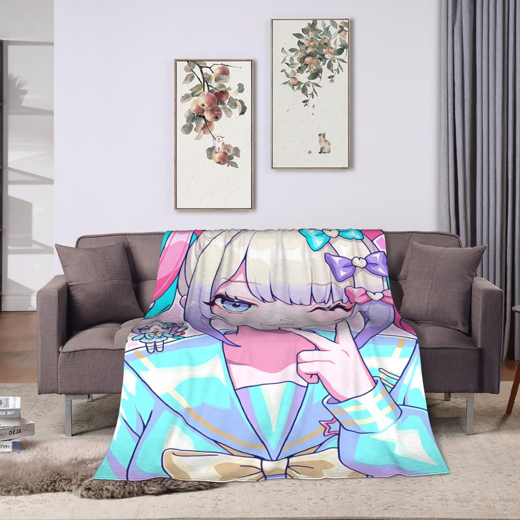 Needy Streamer Overload Kangel Plush Blanket Kids Adult Flannel Throw Blanket For Couch Chair Quality Bedspread Gift