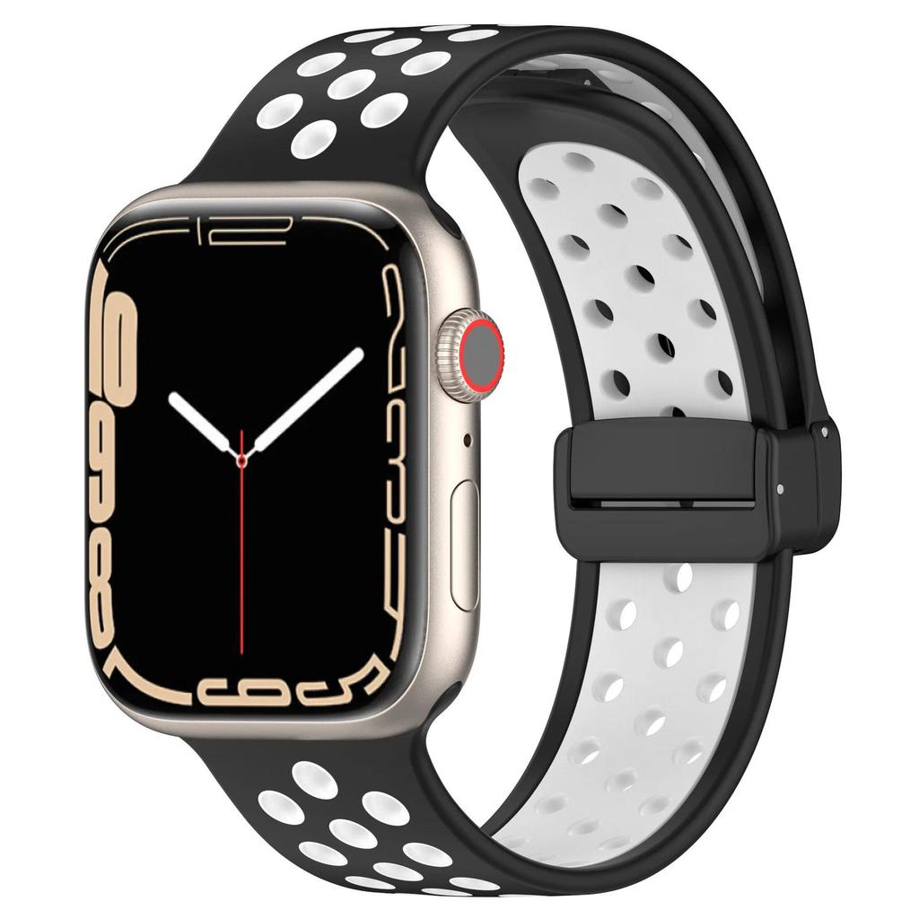 Cinturino Magnetico in Silicone per Apple Watch band 44mm 40mm 45mm 41mm 46mm 42mm Braccialetto Sportivo iWatch Series11 10 9 8 7 6 Ultra 2 SE