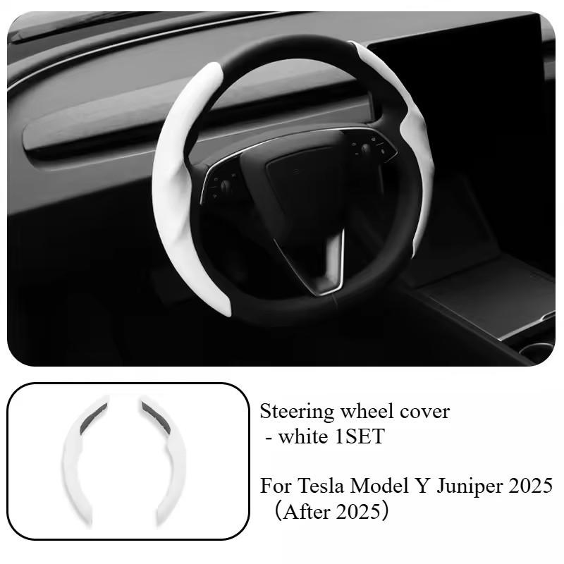 For Tesla Model 3/Y Highland Juniper 2025+ Steering Wheel Cover All Season Universal Sports Steering Wheel Cover Car Accessories