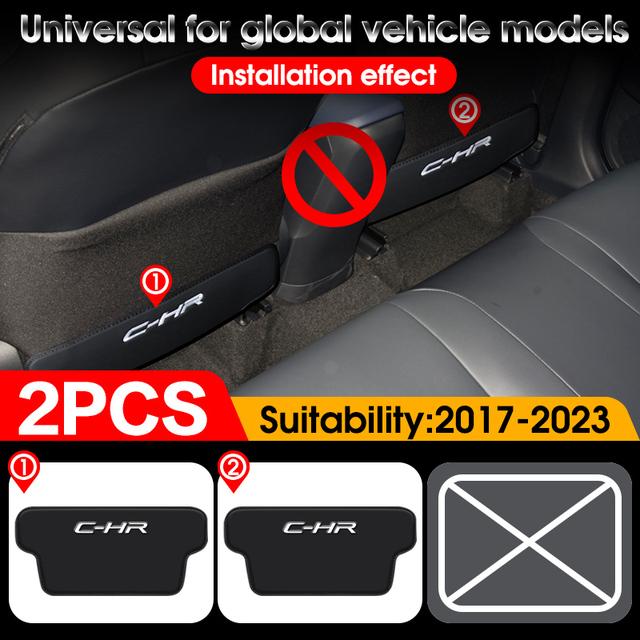 Per Toyota C-HR Tappetino Anti-sporco 1719 22 23 Fibra di Carbonio Accessori Posteriori Accessorio Interni Auto Tappetino Anti-calcio Sedile Tappetino Protettivo