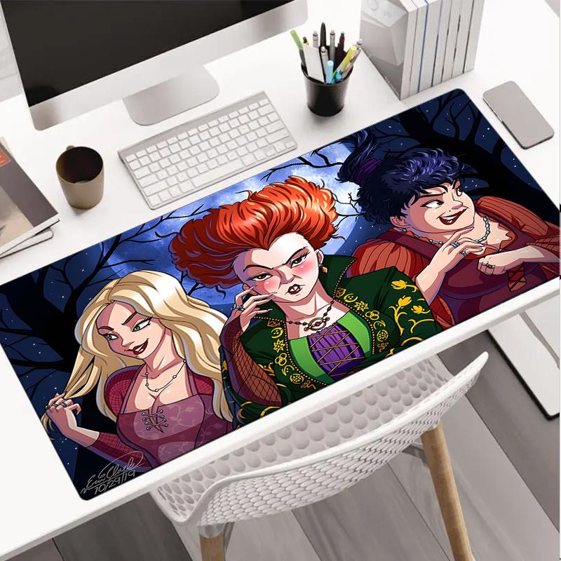 Witch Sisters In The Moonlight Mouse pad, Gaming Mouse Pad, keyboard pad, Desk Decor for computer notebook Fan Gift Birthday Gift