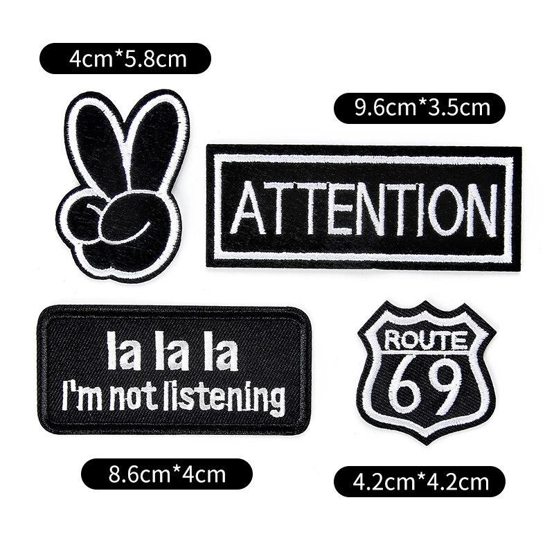 Abzeichen Stoff Aufkleber Kleidung Hosen Patch Aufkleber Daunenjacke Jeans Loch Reparatur Aufkleber Muster Stickerei Aufkleber