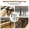 Premium-Adjustable Height For Bed Support Legs 8PCS 5.0 To 7.8 Inch Heavy Duty For Bed Frame And Slat Support