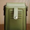 RSINC Small Crossbody Bags Semi Oval PU Leather Adjustable Shoulder Olive Green B0DVQ175YL