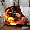 1pc Kamado Tanjiro Blanket, Gift, for Men and Women, Soft Blanket, Good for Sofa Bed Couch Travel, Lightweight Flannel Blanket