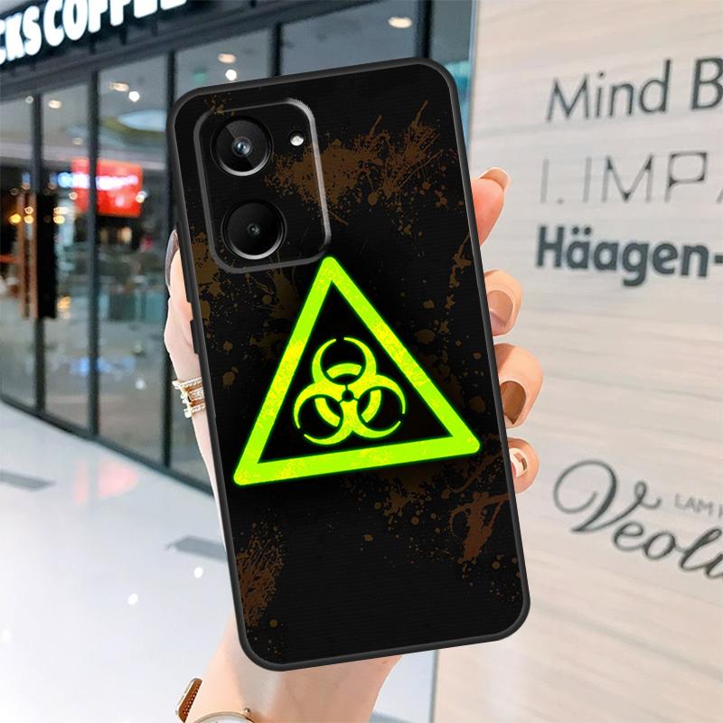 Biohazard Symbol Logo Case For Realme 15 Pro 12 11 13 14 Pro Plus GT6 GT7 C55 C51 C53 C25 C63 C61 C65 C67 C71 C75