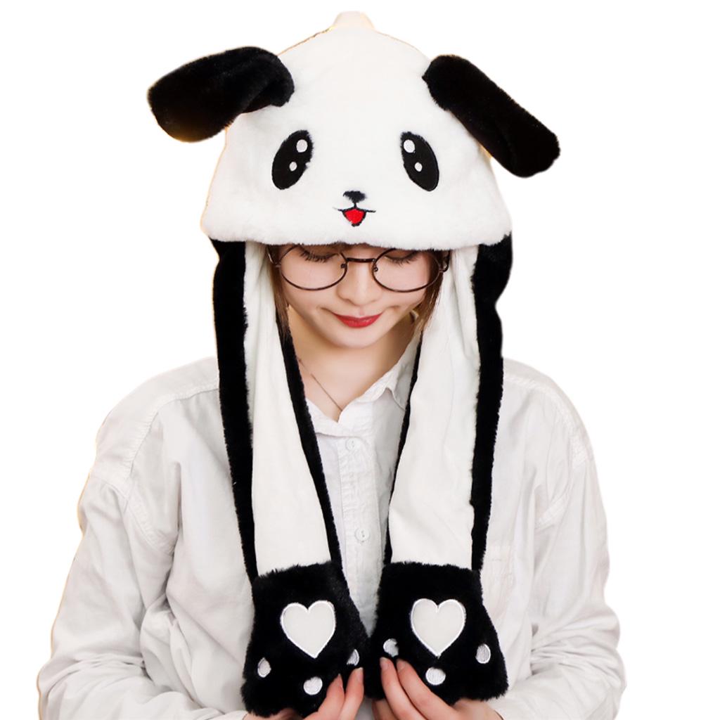 3D Cartoon Panda Animal Hat with Moving 