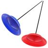 Colorful Juggling Spinning Plates with Sticks Circus Skills Accessories Plastic Spinning Plate Clown Party Supply Playset