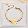 Stainless Steel Religious Totem Adjustable Bracelet - Luxury & Versatile Hand Jewelry