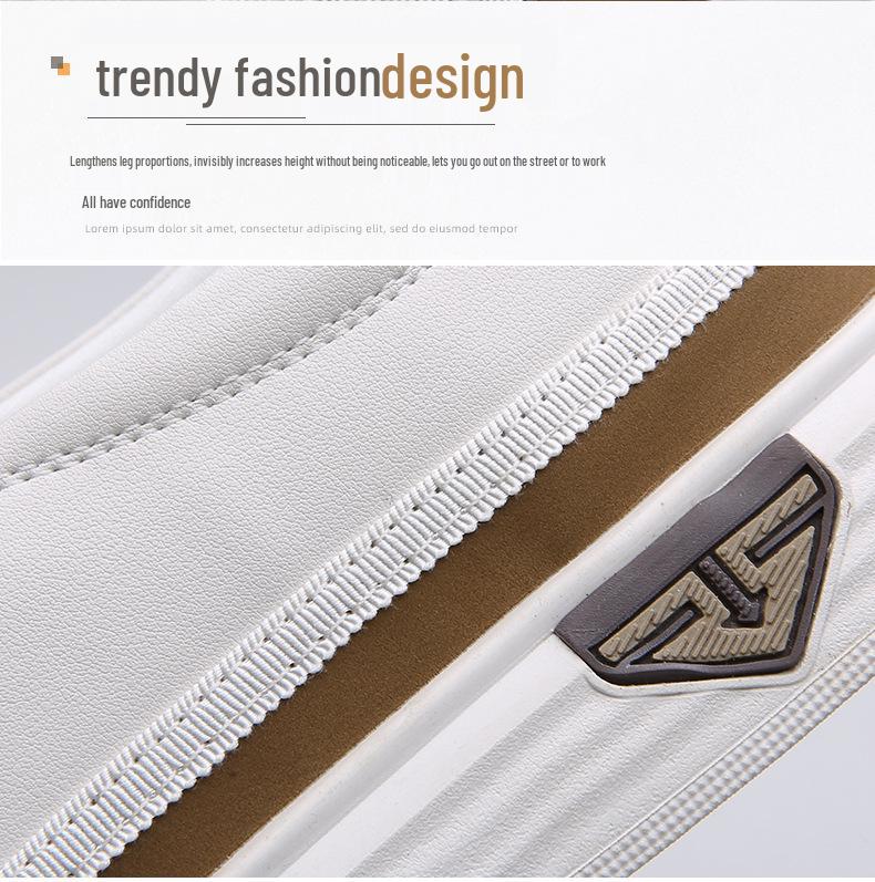 2025 Summer Slip-On Plus Size White Loafers: Non-Slip Soft Sole Casual Shoes for Middle-Aged Men