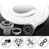 Pool Drain Fitting Connects Pools Drain Hose Adapter Ground Pool Drain Adapter with Clamping Rings for Garden Pipe