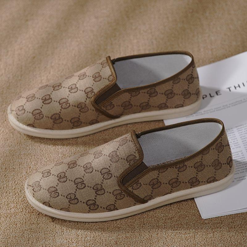 Zomer Ademende Canvas Schoenen Heren Vissersschoenen Heren Casual Instappers