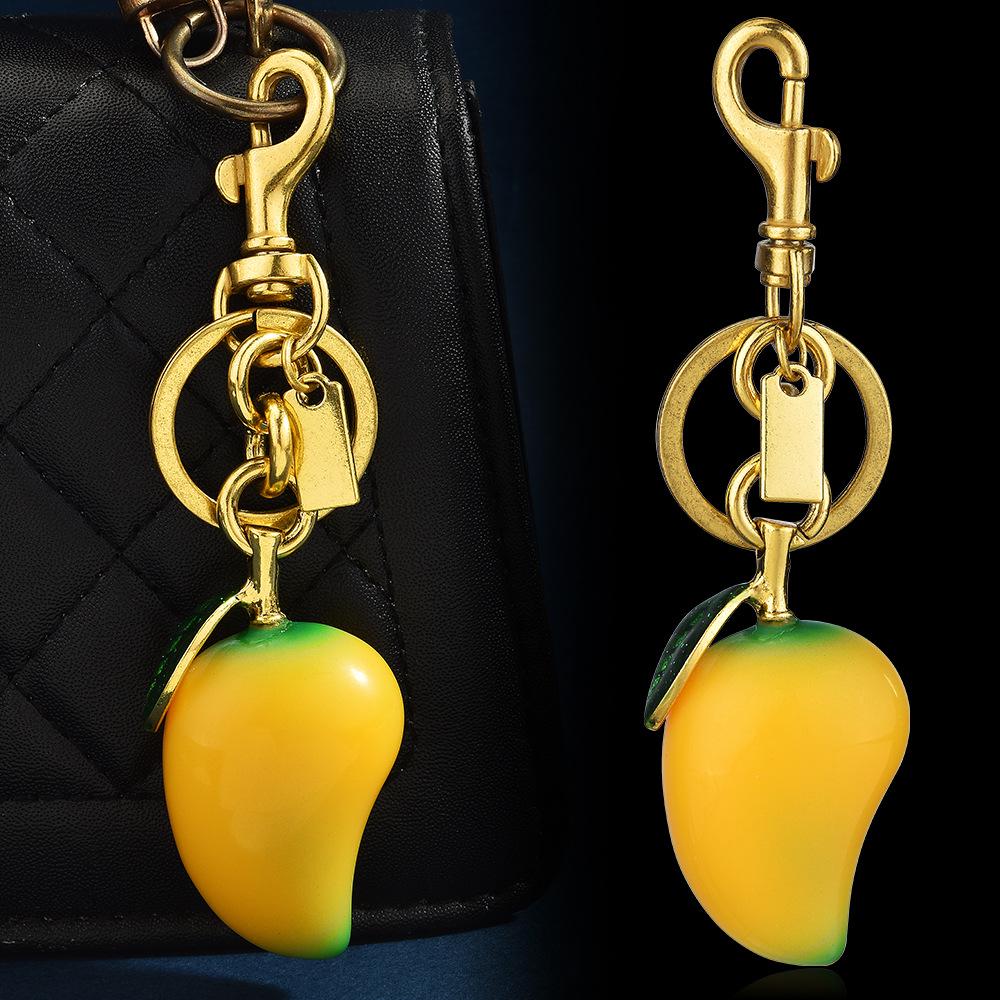 Portachiavi con Ciondolo Frutto di Mango: Portachiavi Borsa Stiloso e Creativo, Piccolo Regalo Perfetto