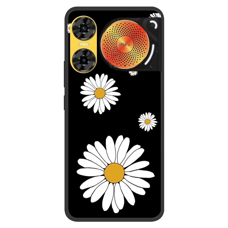 For ZTE Nubia Music 2 Case 2025 New 5G Fashion Flower Soft Silicone Shockproof Bumper For nubia Music2 5G Strip Phone Back Cover