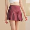 Women's Summer High Waist Yoga Skirt: Breathable, Slimming, Anti-Exposure Tennis Skort
