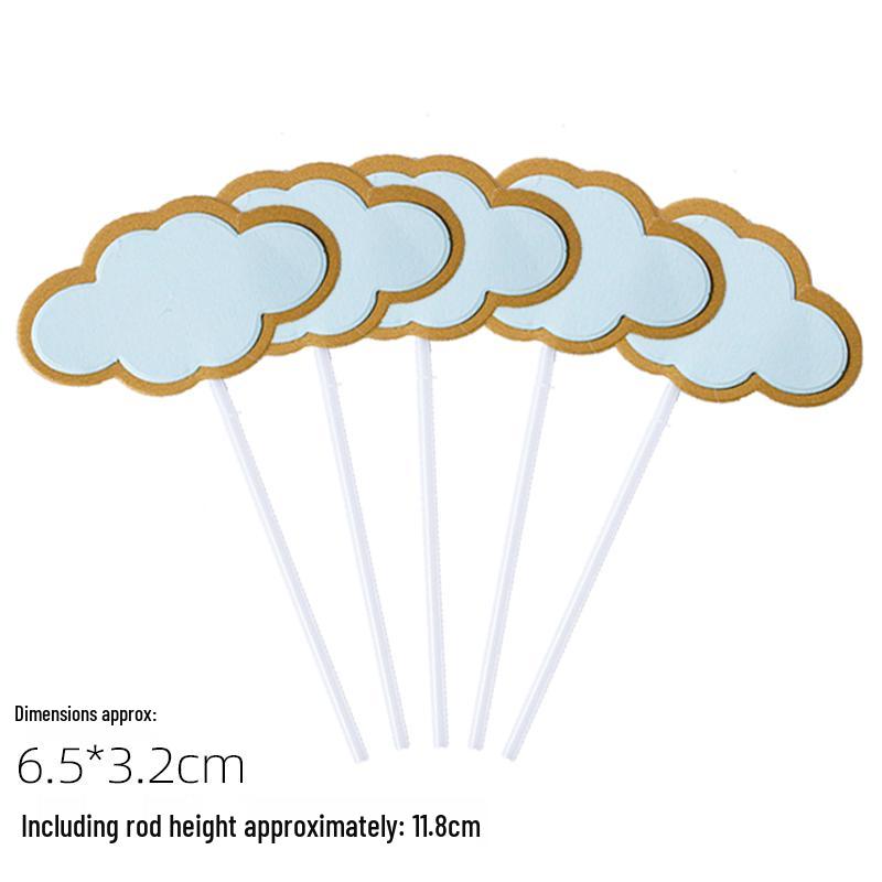 50-Piece Blank Insert Cards for Cake Decorations and Celebrations