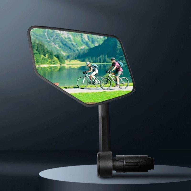Handlebar Bike Mirror, Bicycles Cycling Rear View Mirrors, 360 Degree Adjustable Rotatable Handlebar Mounted Bike Mirror