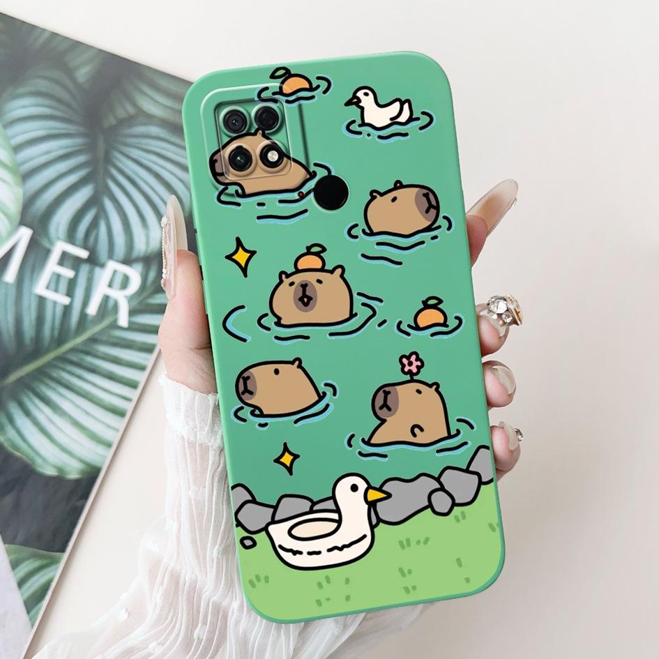 For Xiaomi Poco C40 Case 220333QPG Fashion Daisy Flower Graffiti Soft Silicone Shockproof Back Cover For Poco C40 PocoC40 Bumper