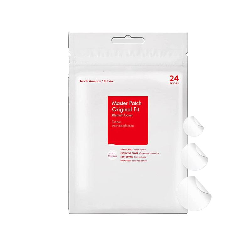 24 Patches / Pack Invisible Hydrocolloid Acne Pimple Patch S/M/L 3 Size for Blemishes and Zits Cover, Spot Stickers