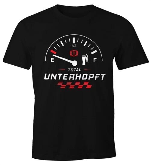 Men s T-Shirt Totally Underhop Beer Fuel Gauge Speedometer Fun Shirt Moonworks 2XL