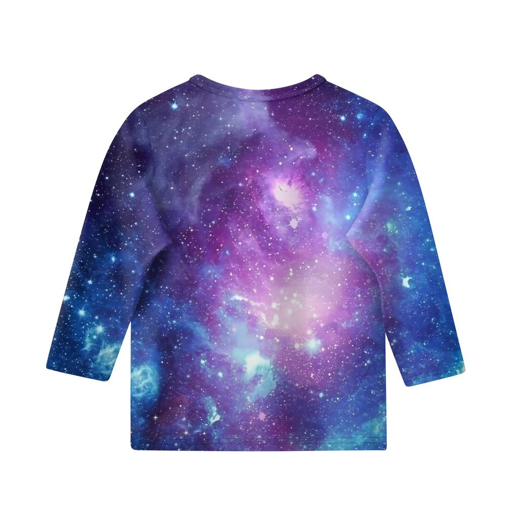 Koszulki z nadrukiem dla dziewczynek w wieku 5-16 lat, okrągły dekolt, rękawy 3/4, modne koszulki, stroje, koszulki