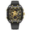 Barrel-Shaped Electronic Watch Waterproof Dual-Display Led Luminous Alarm Clock Men'S Student Electronic Watch