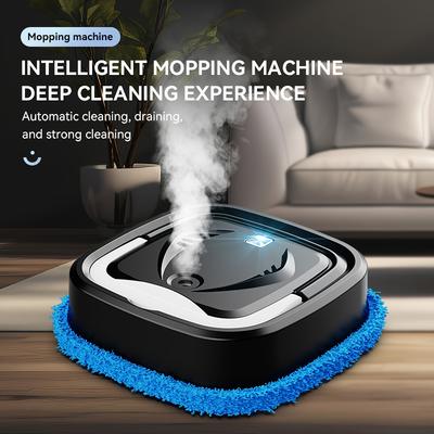 Praktischer automatischer Wischmopp-Kehrroboter, Wischmopp-Roboter für die Bodenreinigung im Haushalt, wiederaufladbarer integrierter Trocken-/Nassbefeuchtungsspray-Reiniger