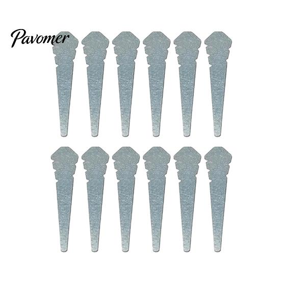 Bricklaying Leveling Tools 12/24Pcs Heavy Duty Masonry Line Pins, Bricklayer for Wall Construction Aid Precise Brick Laying, Block Alignment