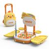 Moe duck electric fishing trolley box children's early childhood games multifunctional magnetic rotating fishing platform toys
