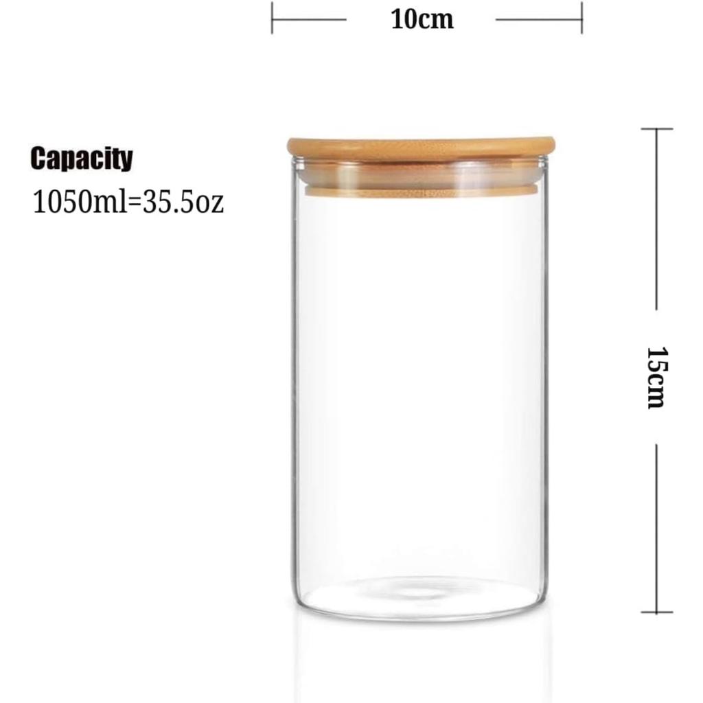 Voorraadpotten Glazen Voorraadpotten Glazen Container Opslag Pasta Opbergdoos Keuken Spaghetti Luchtdichte Container met Deksel Pasta