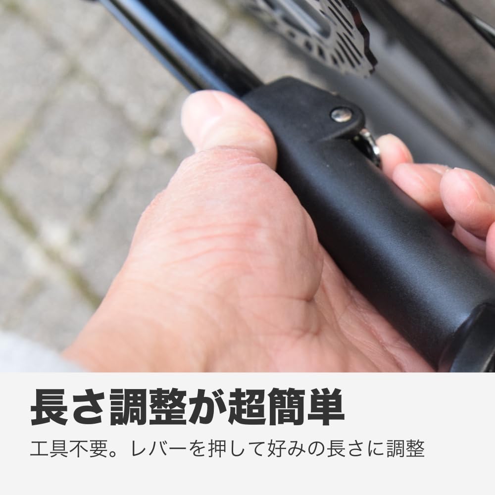 Cycle Design 40mm Pitch Direct Mount Kickstand, Adjustable, 26-29" Black.