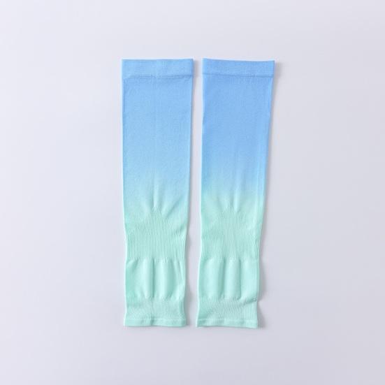 1 pora apsauginių nuo UV spindulių rankovių, elastingos, kvėpuojančios, gradiento spalvos rankovės