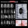 120-Piece Transparent Paperless Nail Art Holder for UV Gel Extension