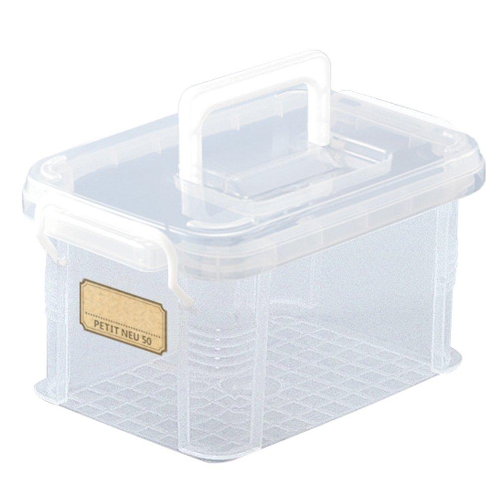 Fudogiken Storage Box Petit Noi50 (with Handle) Clear F-2574H