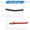 VekAuto Window Trim Strip Kit 2/5 Inch 10mm Width 16ft 5m Universal Exterior Car Bumper Door Body Self Adhesive Scratch Proof Decorative Sticker