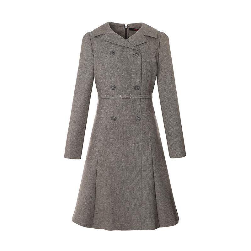 SOUP Collared Neck Belted Flare Dress (Szaopm1)