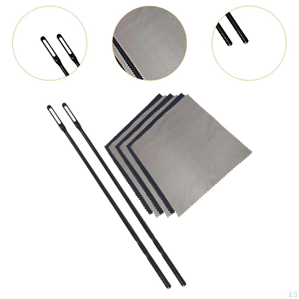 Flute Cleaning Rod and Cloth Cleaner,Flute Accessories,Practical,Maintenance,Cleaning Tool