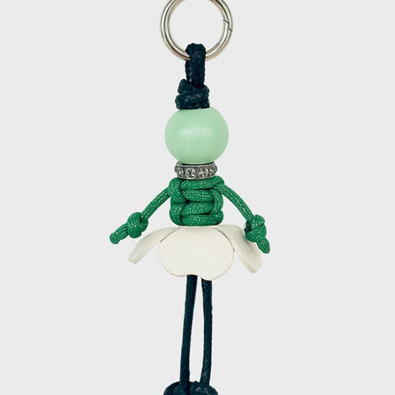 

VERRYTASTE Verry Girl/Boy Keyring - option 4 Green + Ivory