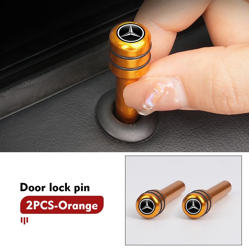 Car Door Lock Pin Knob Pull Security Insurance Accessories For Benz W211 W124 W176 W177 C180 C200 C260 C300 GLC CLE CLA