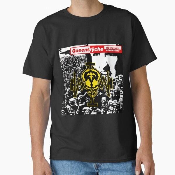 

Queensryche operation mindcrime Классическая футболка T-Shi Сделано в США/Австралии Размер S-2XL Унисекс футболка XXL