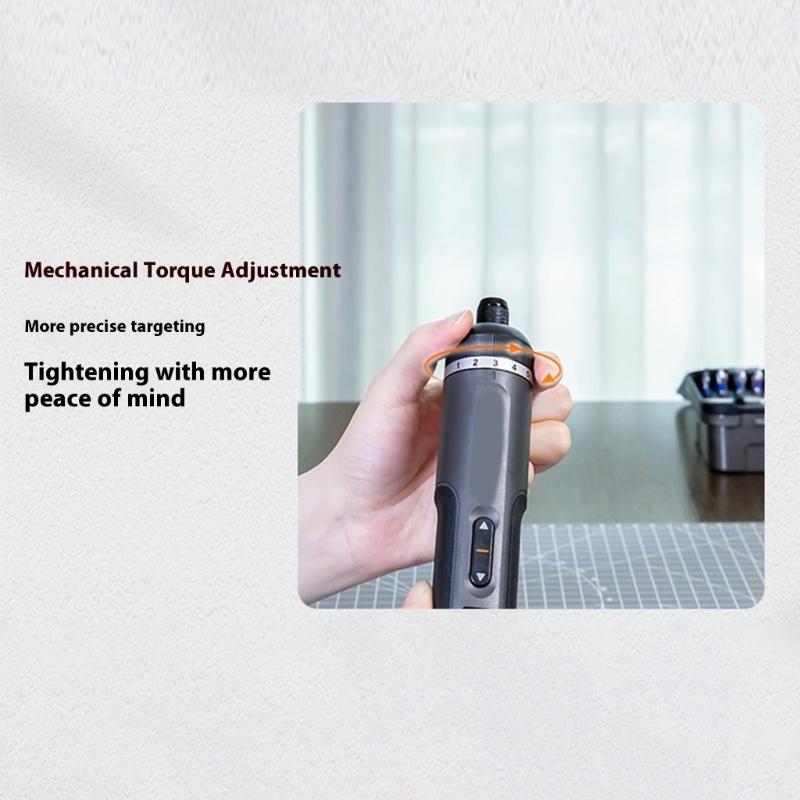 Multifunctional Electric Screwdriver Set 7 Speed Mode Portable Magnetic Charging Tool With Accessories For Various Tasks