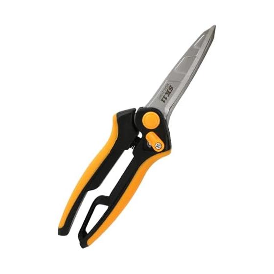 SK11 (SK11) Universal scissors EX W curve Anti-glue blade (specially shaped blade that prevents sticky substances from adhering) Metal parts are all