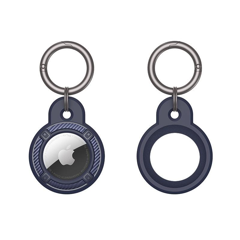 Cross-border application AirTag protective case anti-lost Apple airtag carbon fiber pattern tpu tracker protective case