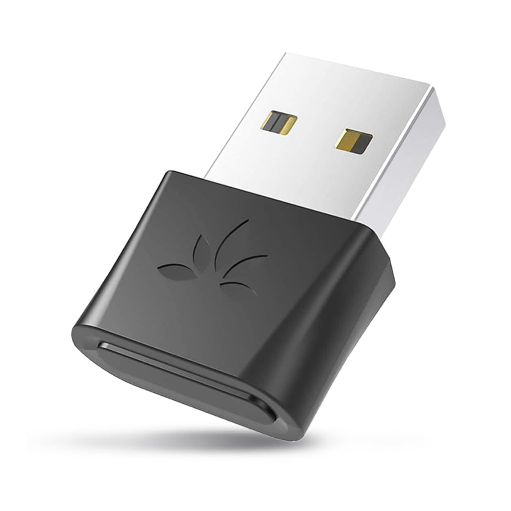 

Адаптер Bluetooth-донгл Avantree для PS5 та інших ігор Низька затримка aptX Бездротовий аудіопередавач для навушників та вкладишів – 5.3 Консолі, Затримка, чорний