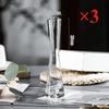 Vaso Trasparente in Vetro Stile Europeo Creativo Bocca Inclinata Artistico Semplice per Piante Idroponiche Fiori Tavolo Decorazione Casa