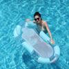 Inflatable Floating Hammock with Armrests & Backrest - Outdoor Mesh Recliner for Adults