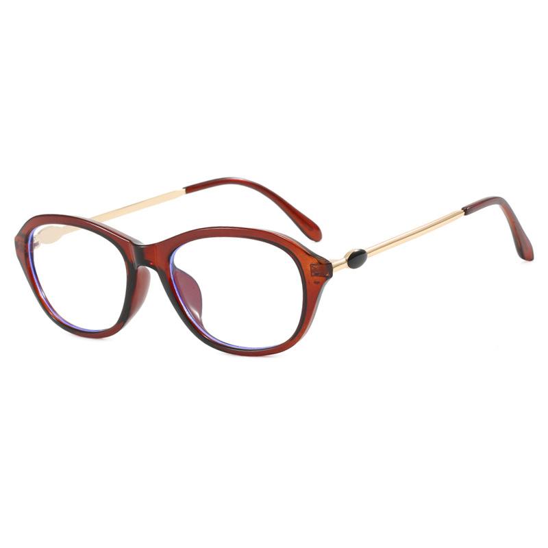 New Ellipsoid Retro Frame TR90 Photochromic Reading Glasses Women Anti Blue Light Hyperopia Prescription Eyewear