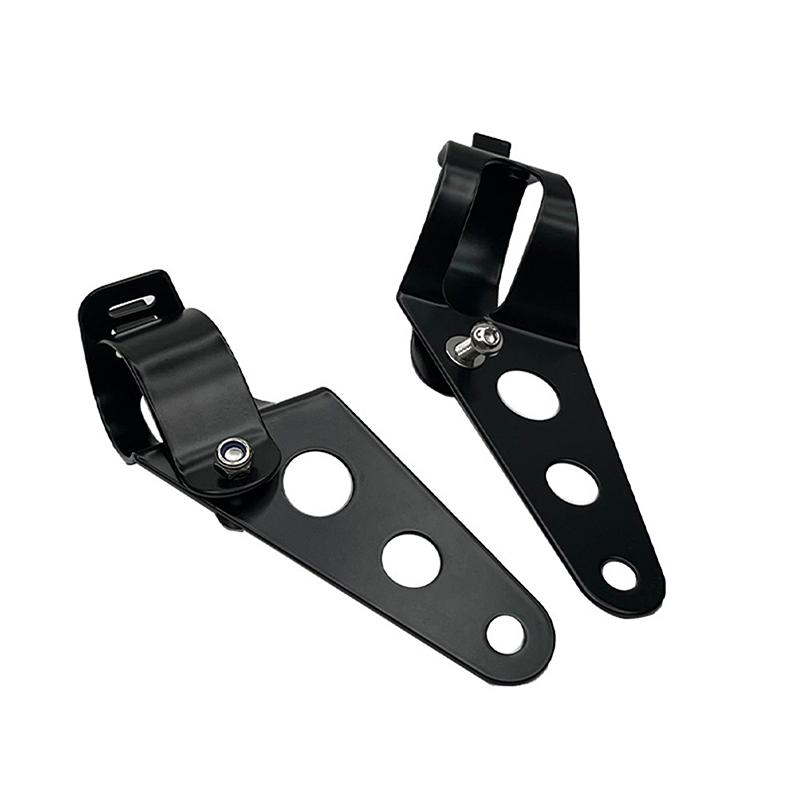 Universal 5.75" 7" Motorcycle Headlight Mount Bracket Fork Ear Chopper Headlamp Holder Clamp Adjustable Motor Fork Mount