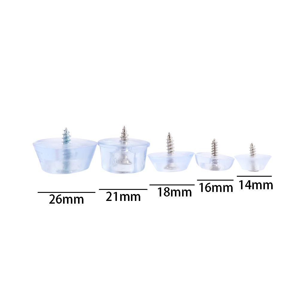 20pcs Sofa Transparent Floor Protectors Mat Furniture Legs Rubber Floor Pads Protector Pads Feet Pads Chair Leg Caps
