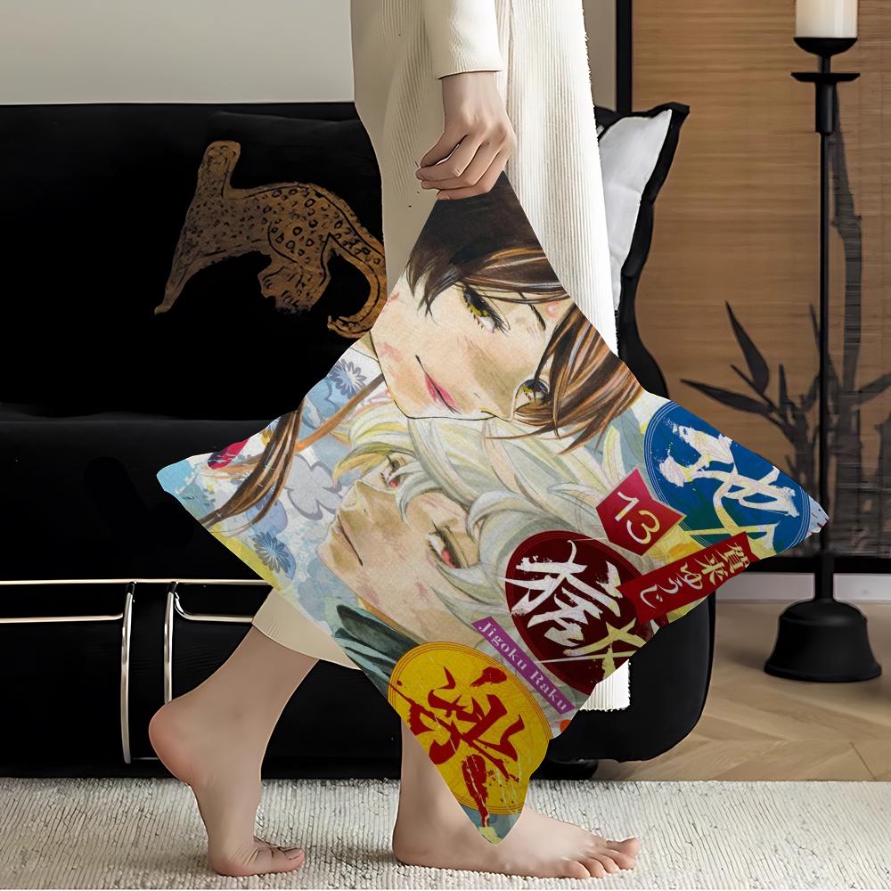 

Hell s Paradise Cushion Cover Decorative Pillow Sofa Home Decor Case Pillow Cases 16x16Inch